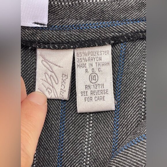 THE VINTAGE TWIN NYC Striped Trousers size 14 - Picture 8 of 11